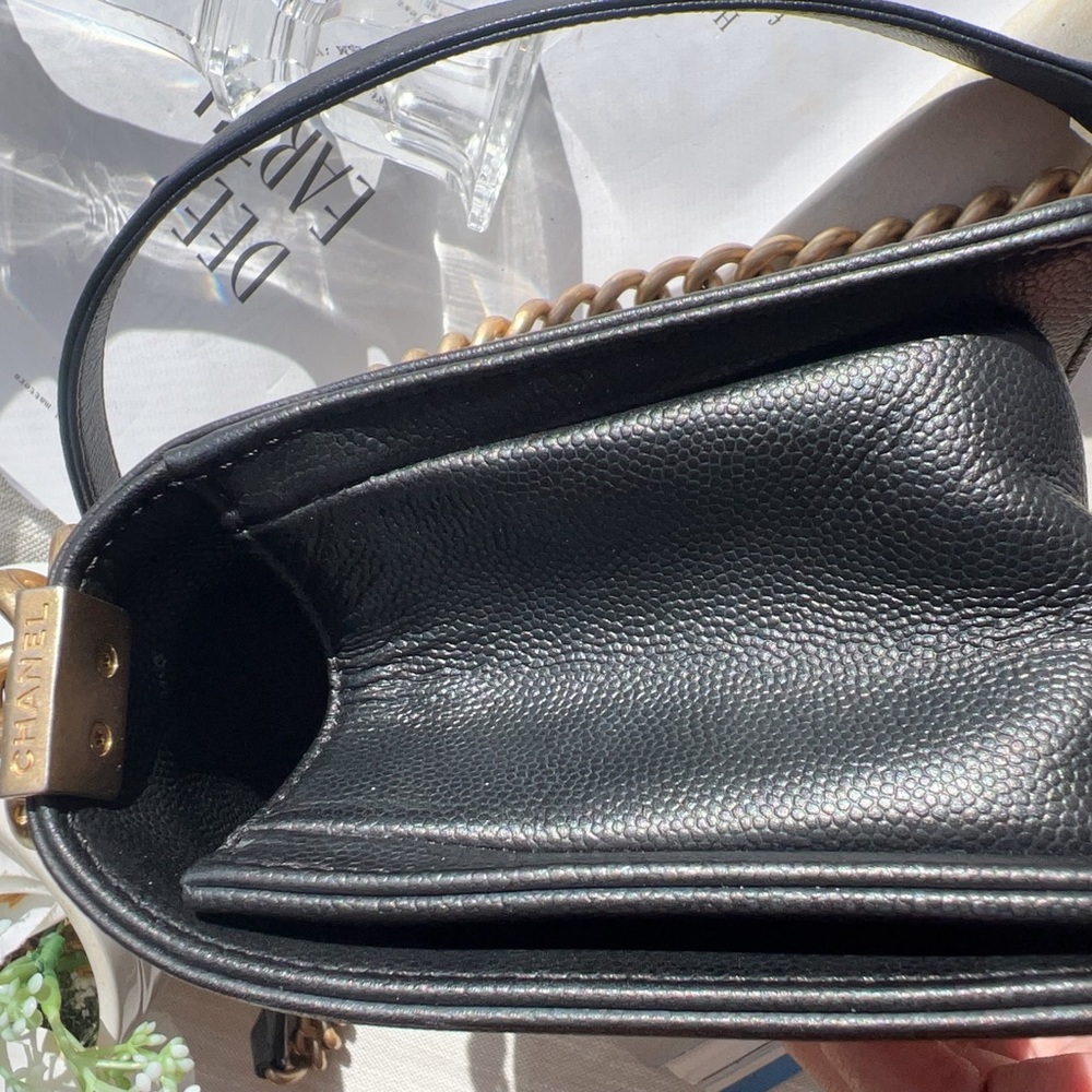 Chanel Chanel Small Black Caviar Boy Bag - Picture 2 of 8